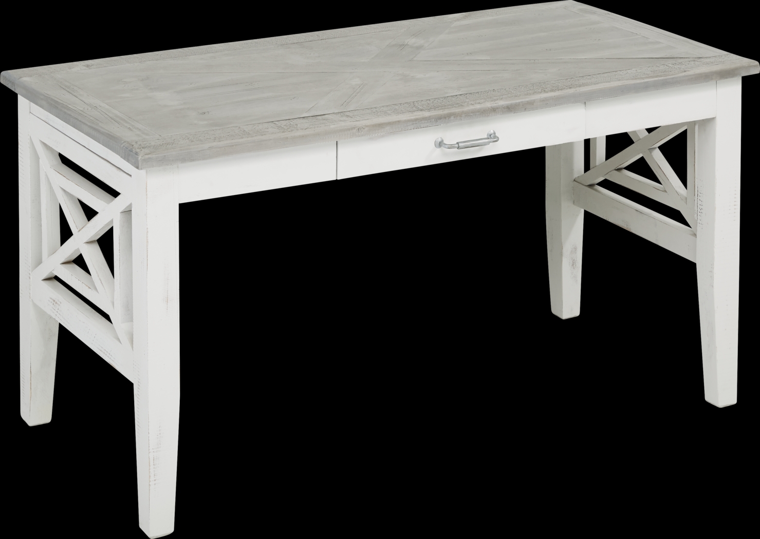 Danusa White Writing Desk - Thumbnail - Image 1