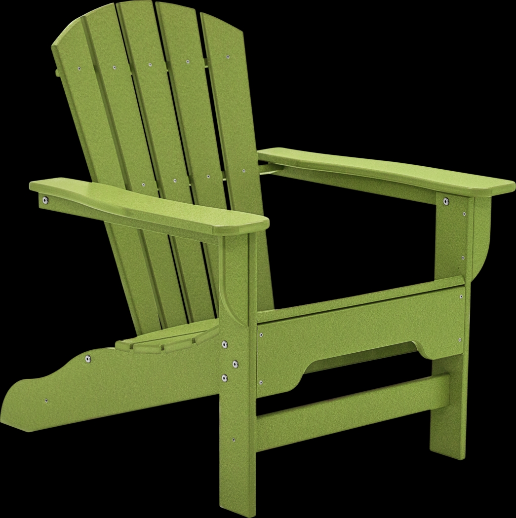 Danverton Vibrant Lime Outdoor Adirondack Chair - Thumbnail - Image 1