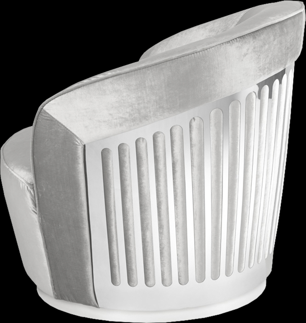 Daphane Gray Accent Chair - Thumbnail - Image 4