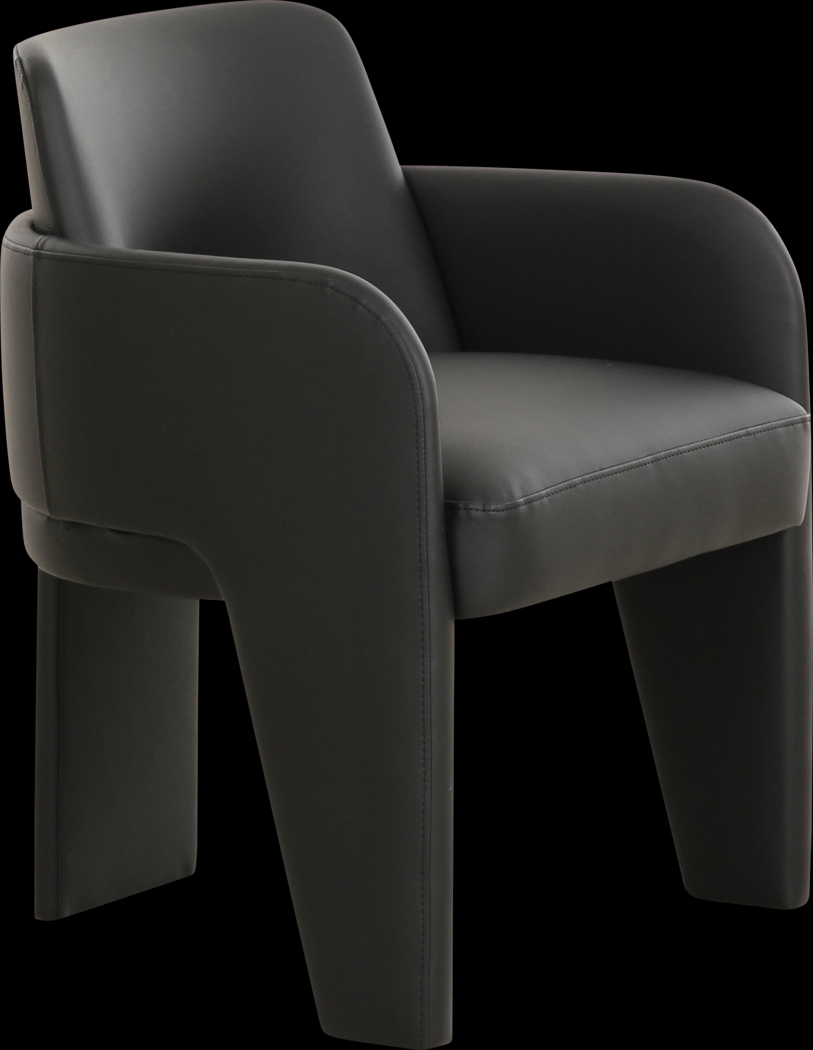 Daphia Black Arm Chair - Thumbnail - Image 1