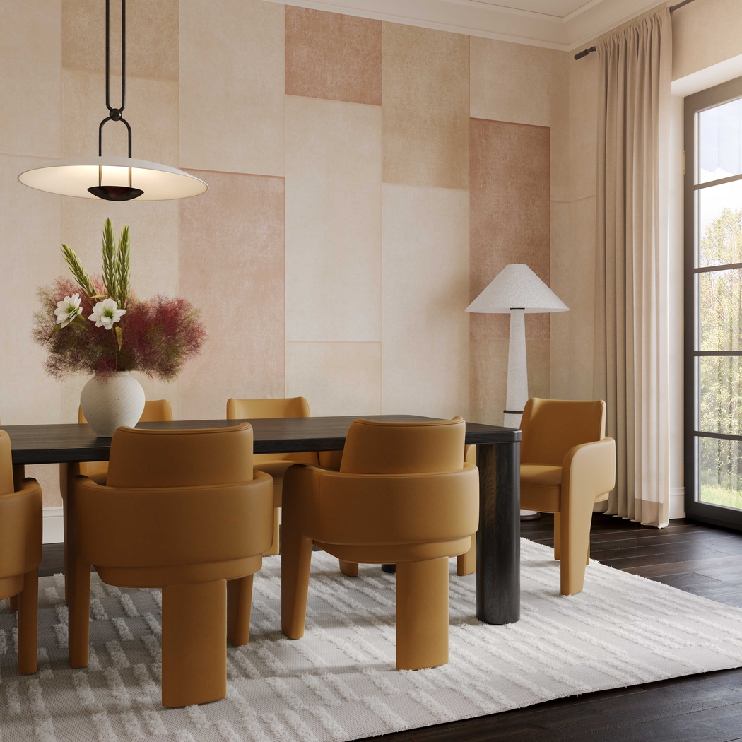 Daphia Tan Arm Chair - Thumbnail - Image 2