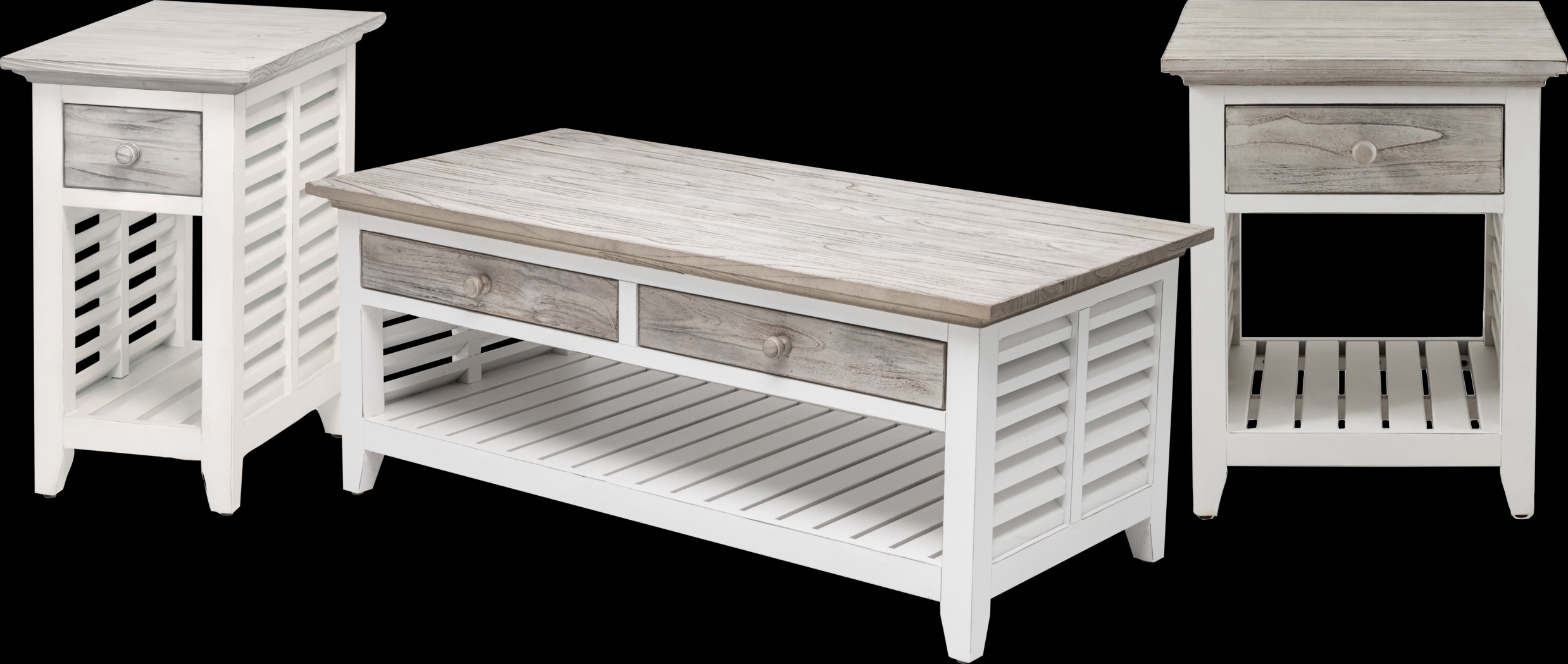 Daphne Gray 3 Pc Table Set - Thumbnail - Image 1