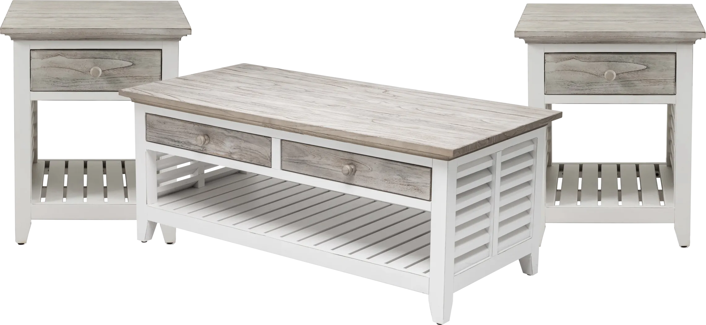 Daphne II Gray 3 Pc Table Set - Thumbnail - Image 1