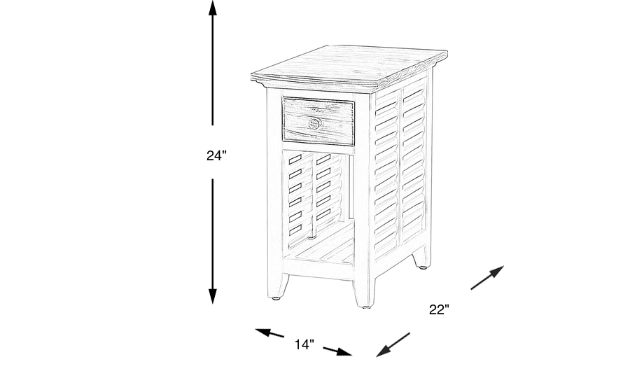 Dimension Image. Please refer to the Dimension Tab on this page for dimension details.