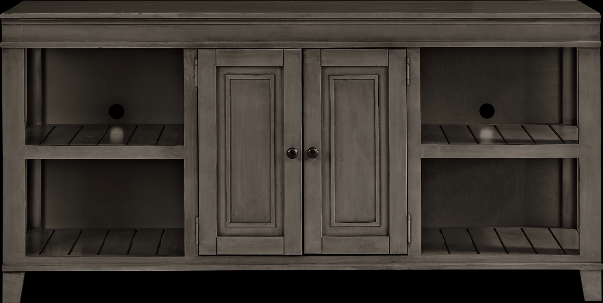 Darby Brook Dark Gray 66 in. Console - Thumbnail - Image 1