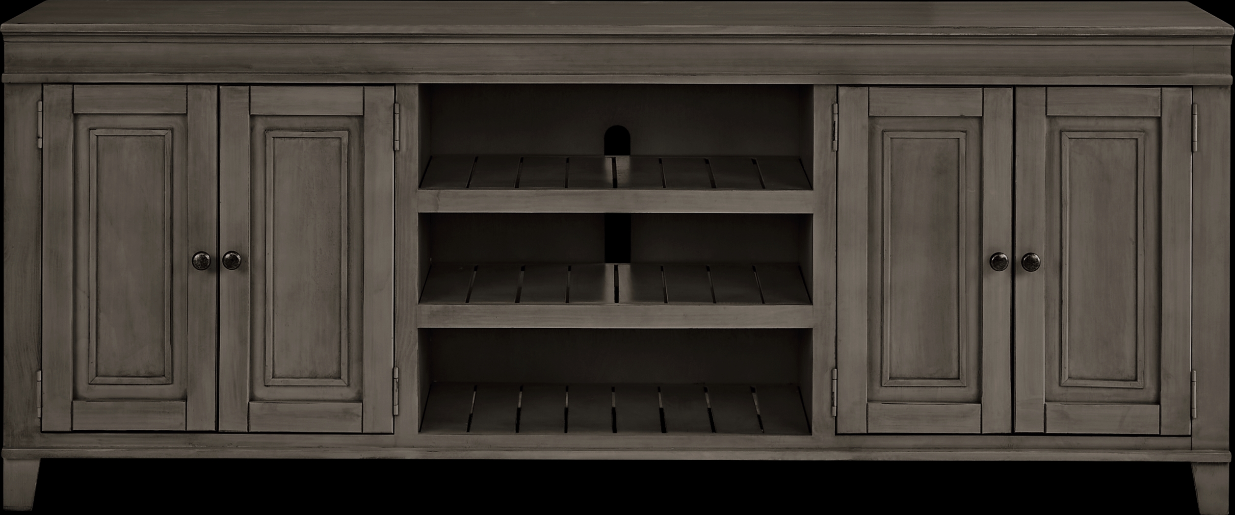 Darby Brook Dark Gray 80 in. Console - Thumbnail - Image 1