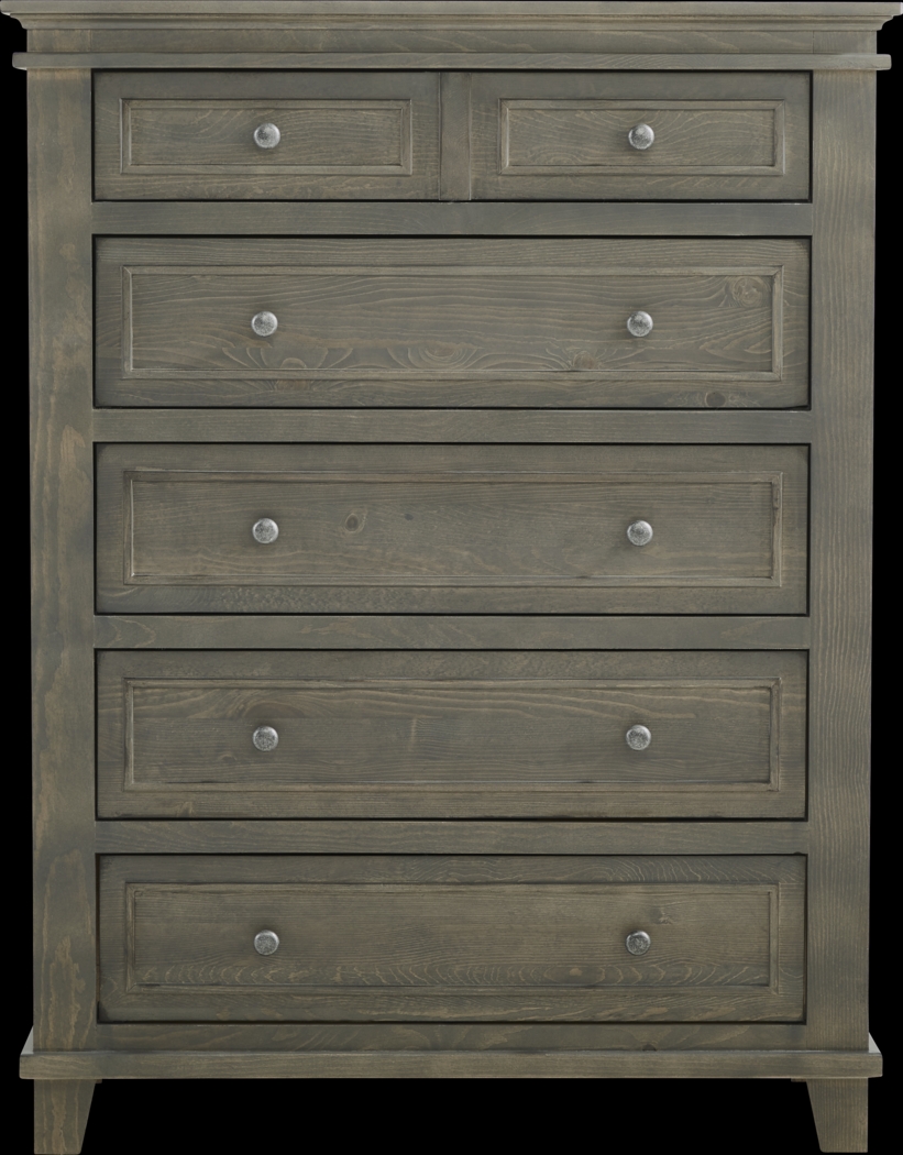 Darby Brook Dark Gray 5 Pc Queen Bedroom - Thumbnail - Image 5