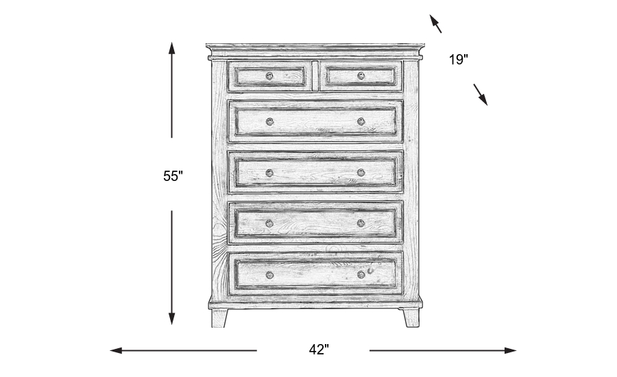 Dimension Image. Please refer to the Dimension Tab on this page for dimension details.