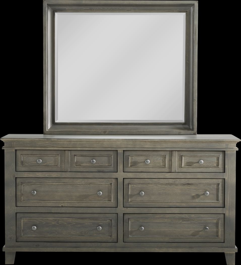 Darby Brook Dark Gray 7 Pc Queen Bedroom - Thumbnail - Image 6