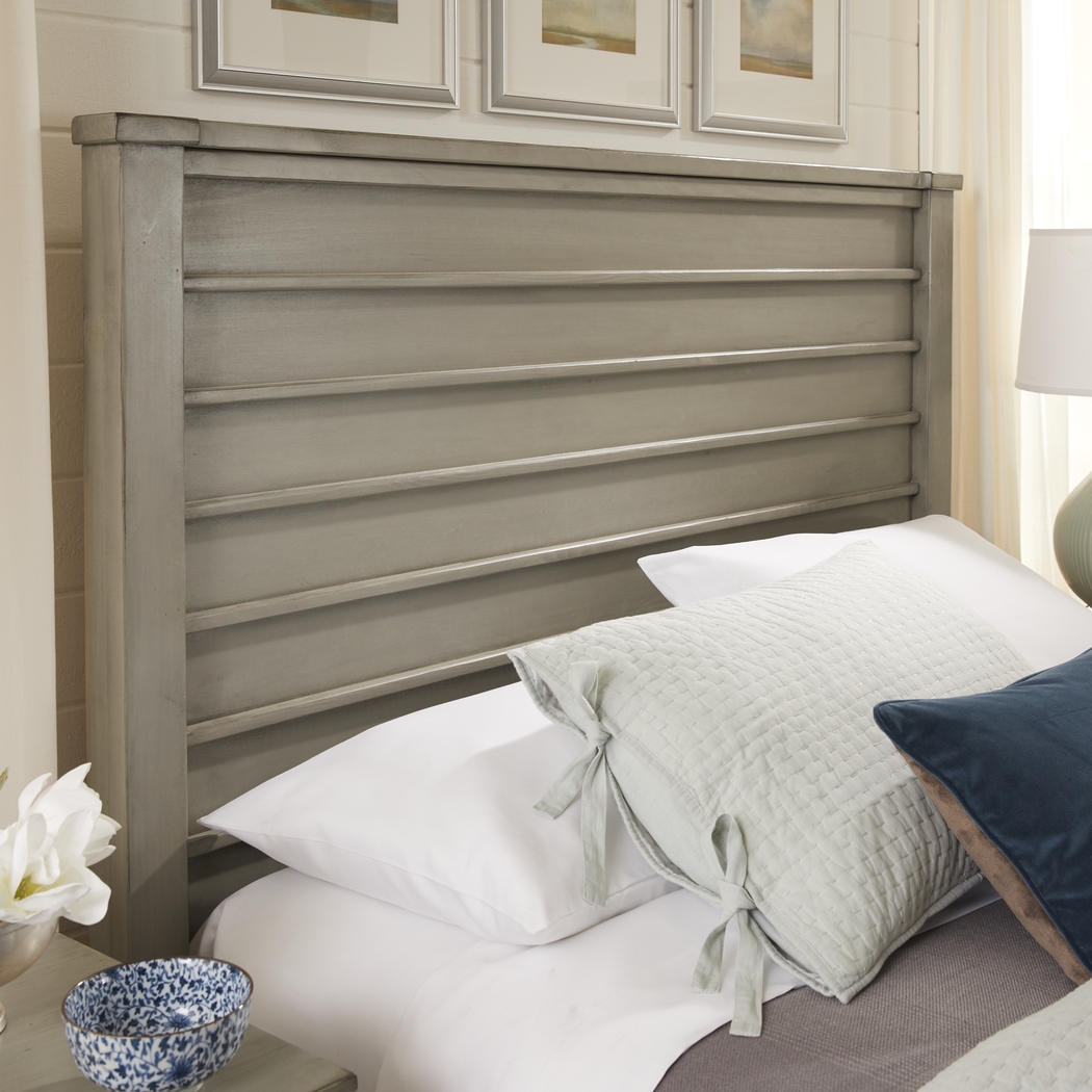 Darby Brook Light Gray 3 Pc King Bed - Thumbnail - Image 2