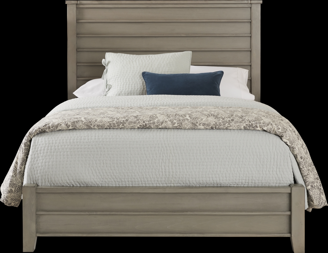 Darby Brook Light Gray 3 Pc King Bed - Thumbnail - Image 1