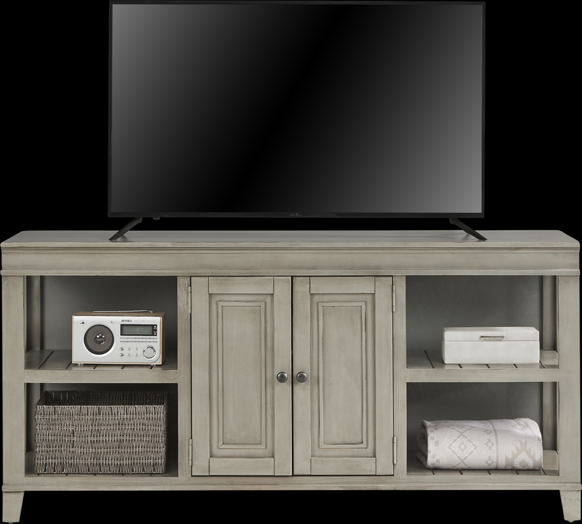 Darby Brook Light Gray 66 in. Console - Thumbnail - Image 2