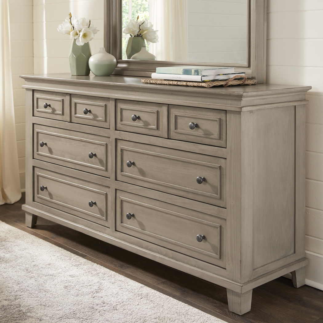Darby Brook Light Gray Dresser - Thumbnail - Image 3