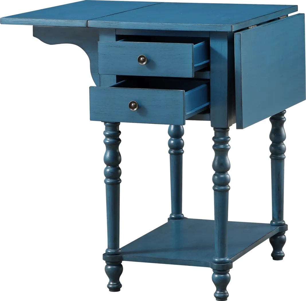 Darcell Blue Accent Table - Thumbnail - Image 3