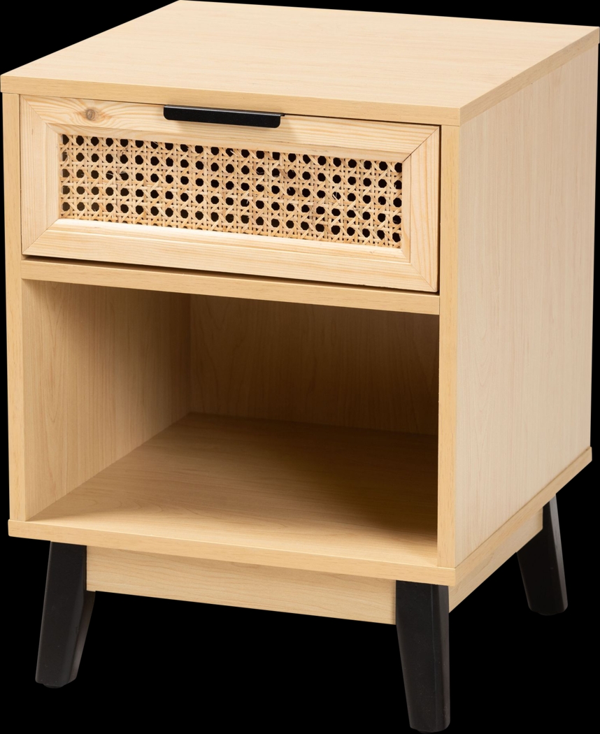 Darcella Oak Nightstand - Thumbnail - Image 1