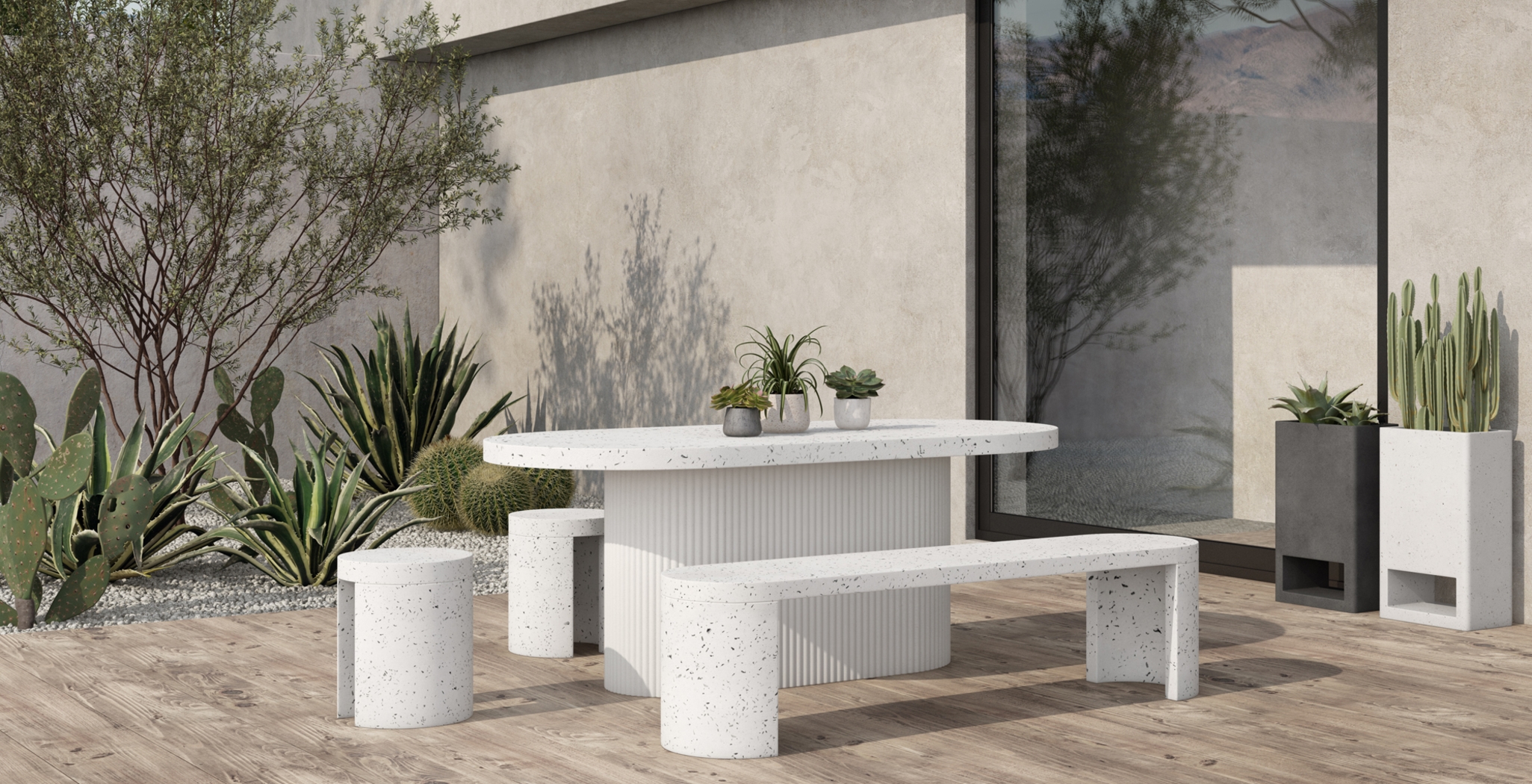 Darcin Beige Planter - Thumbnail - Image 7