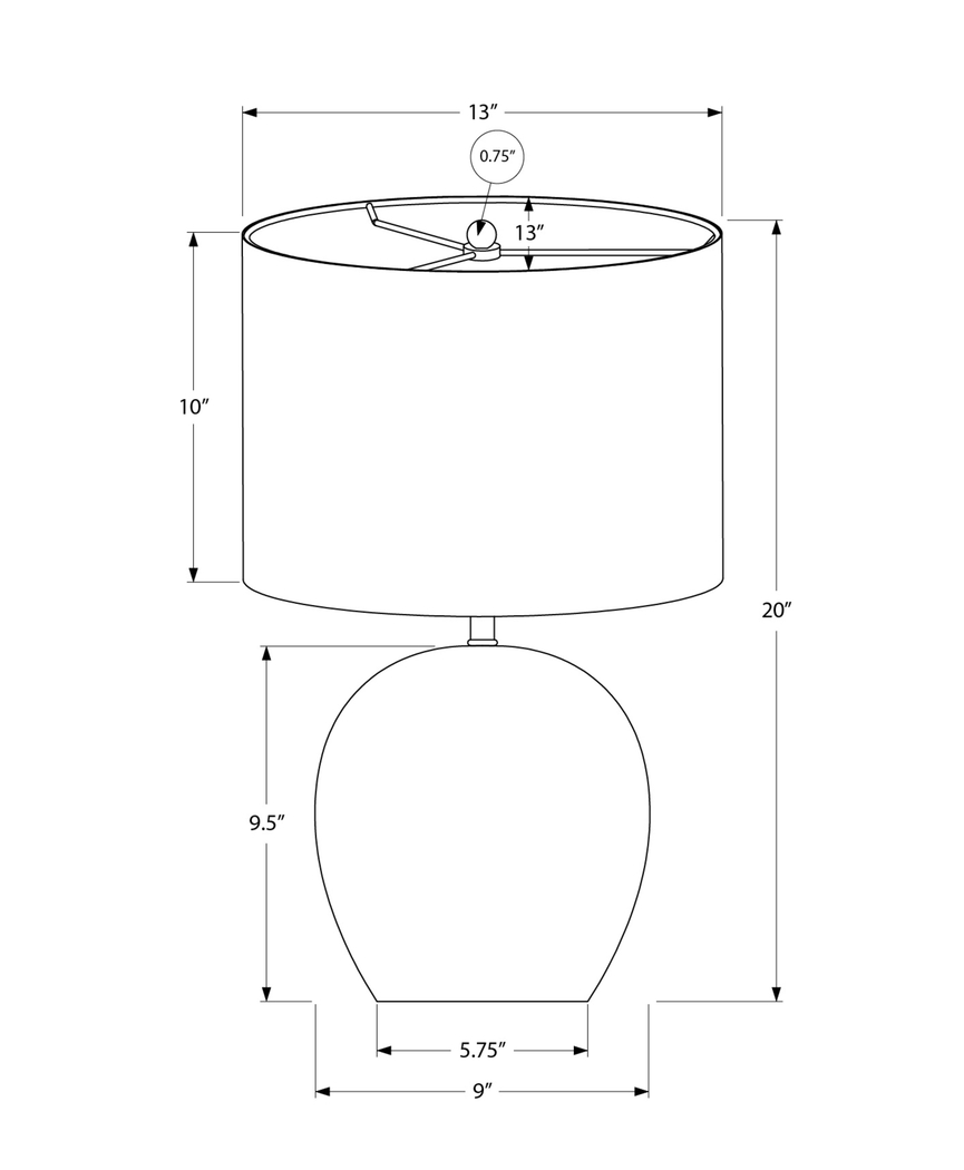 Darcy Trail Gray Lamp - Thumbnail - Image 4