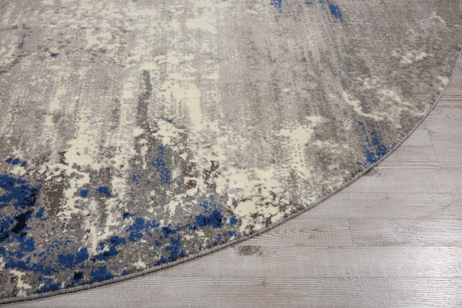 Darena Blue 8' Round Rug - Thumbnail - Image 2