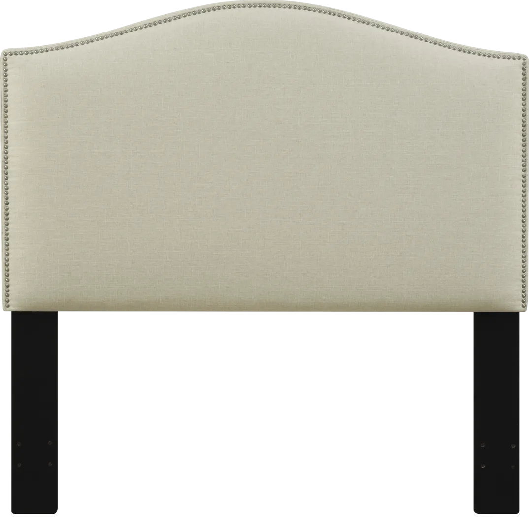 Dariana Beige Full/Queen Upholstered Headboard - Thumbnail - Image 1