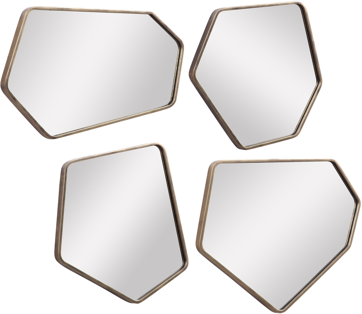 Dariane Gold Mirror, Set of 4 - Thumbnail - Image 2