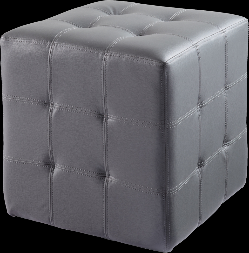 Dario Place Graphite Ottoman - Thumbnail - Image 1
