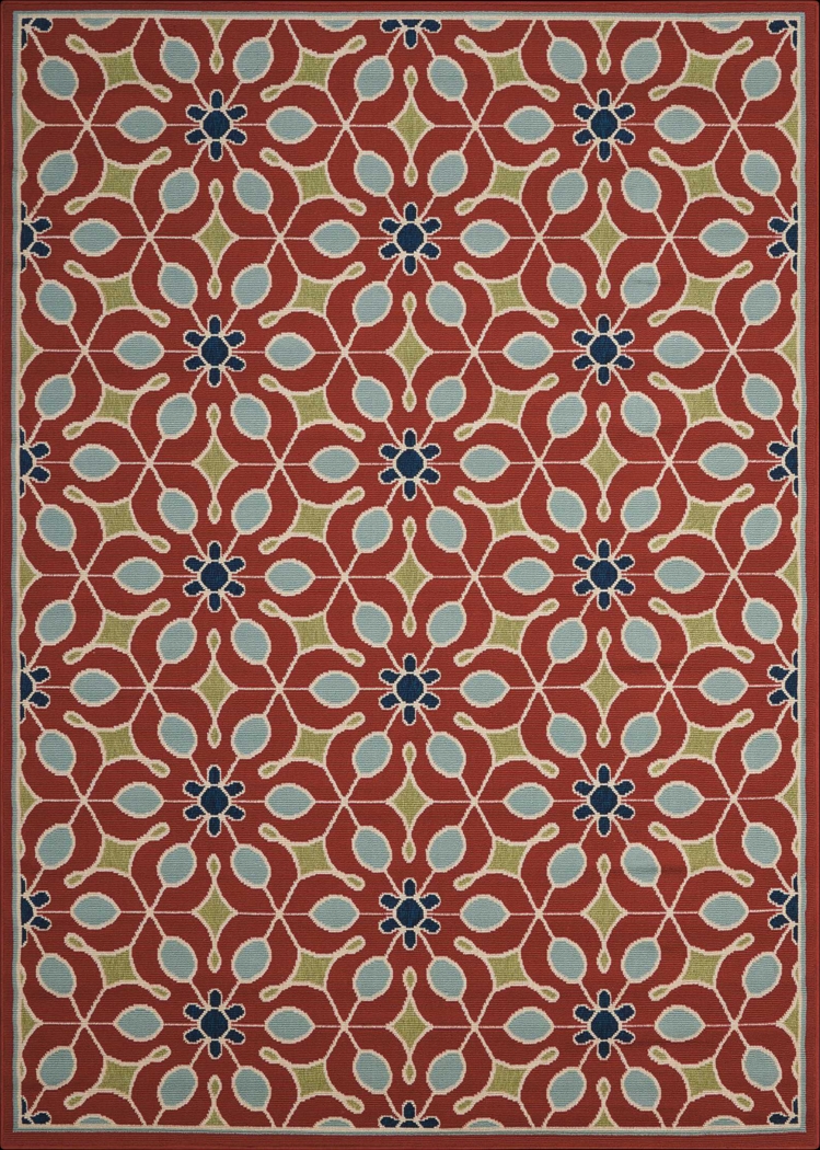 Darion Rust 8' x 11' Indoor/Outdoor Rug - Thumbnail - Image 1