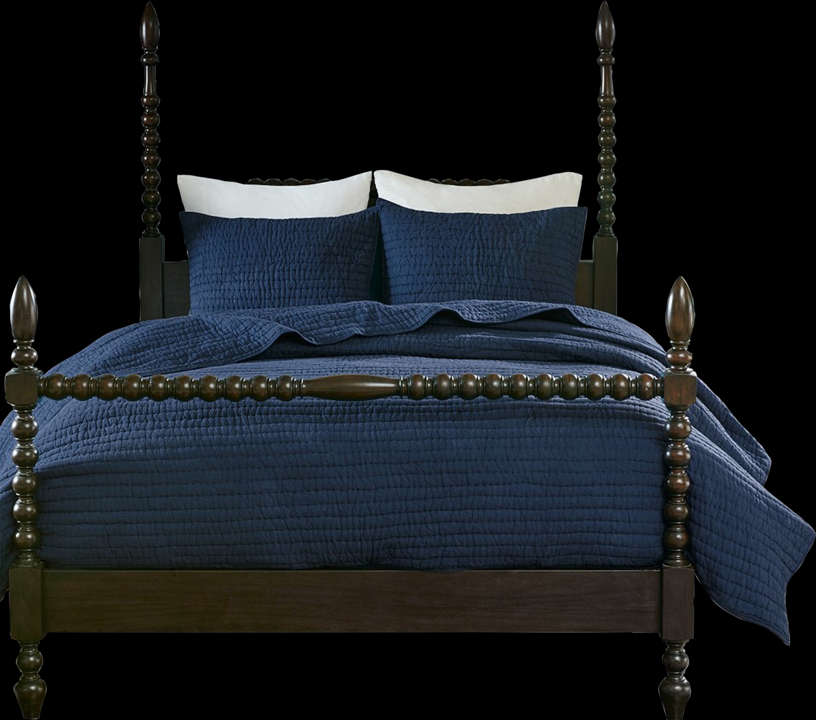 Dariox Blue 3 pc Full/Queen Quilt Set - Thumbnail - Image 1