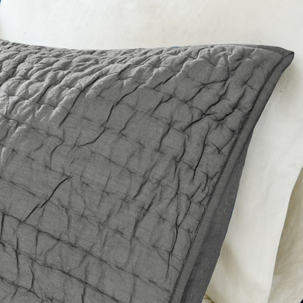 Dariox Gray 3 pc Full/ Queen Quilt Set - Thumbnail - Image 5
