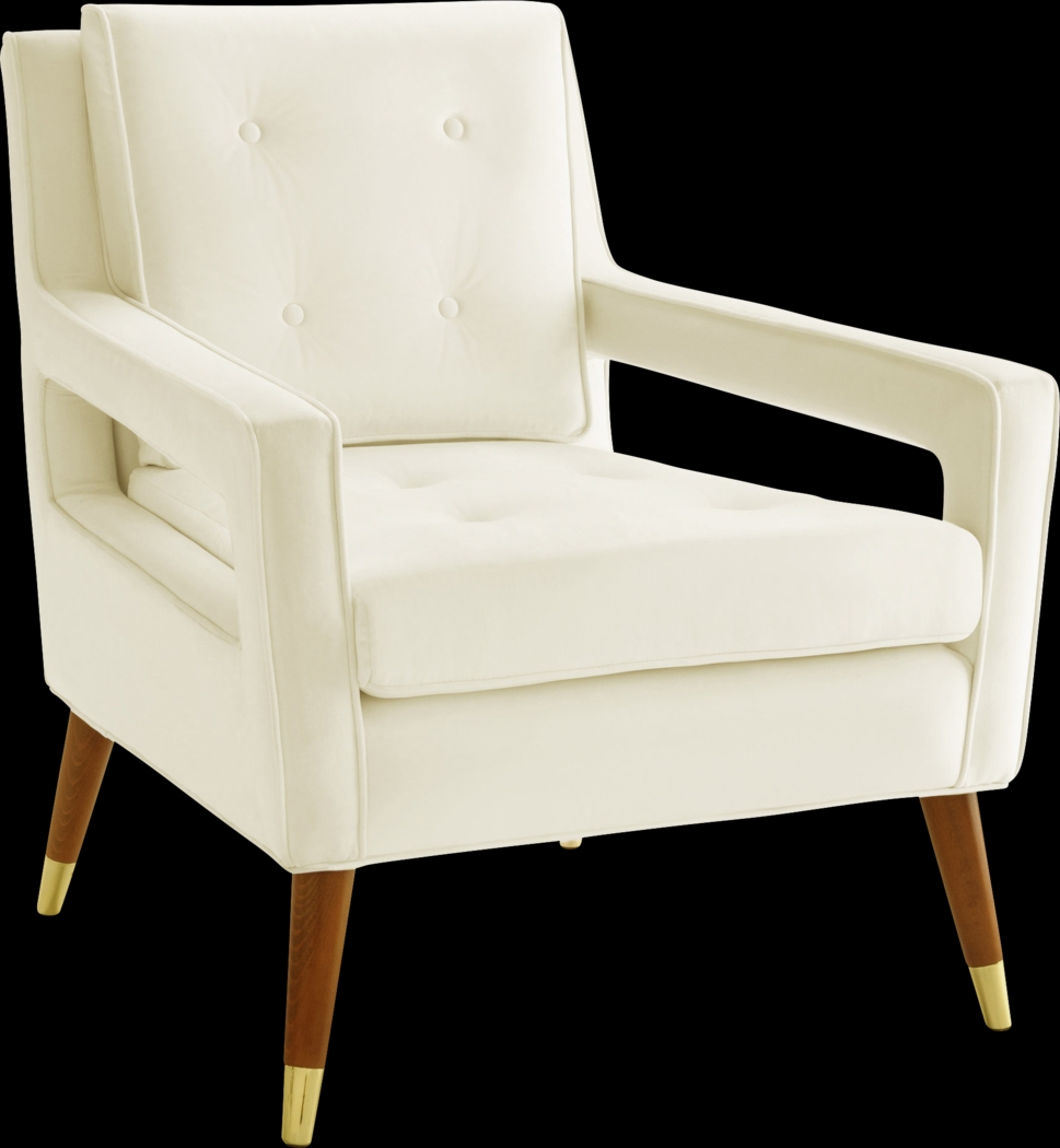 Darius Ivory Accent Chair - Thumbnail - Image 1