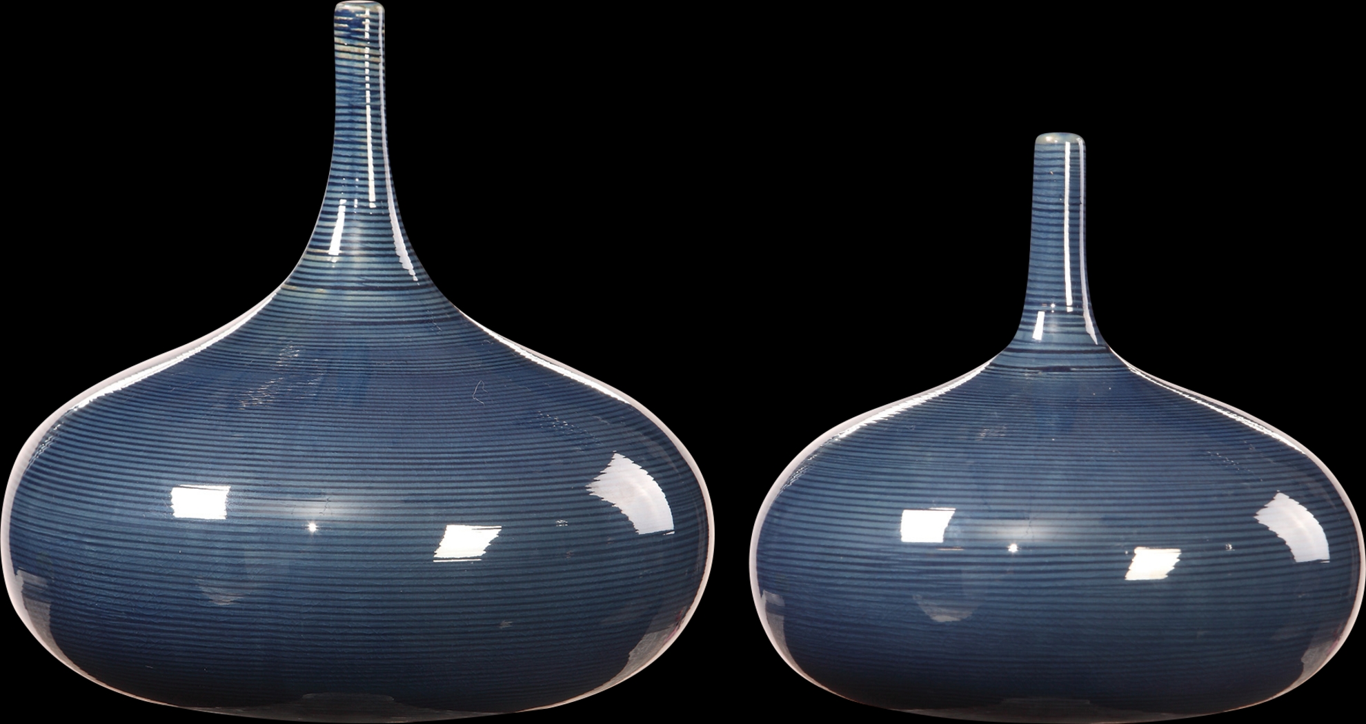 Dariya Blue Vase, Set of 2 - Thumbnail - Image 1