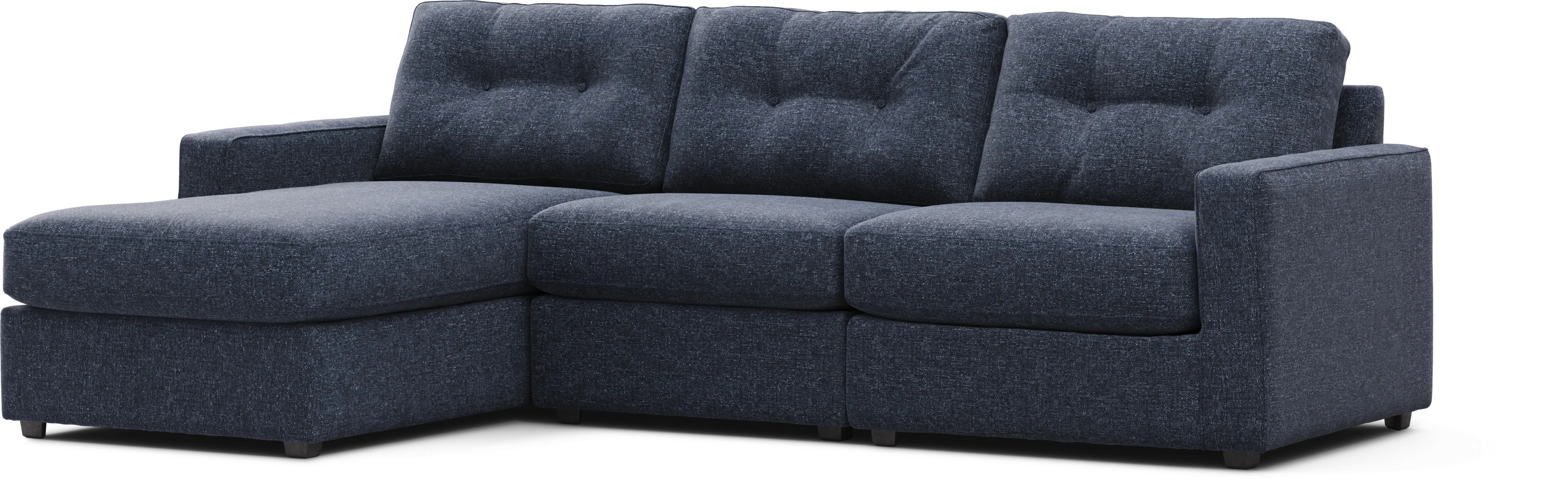 Dark Blue 3 Pc Power Reclining ModularOne - Thumbnail - Image 1