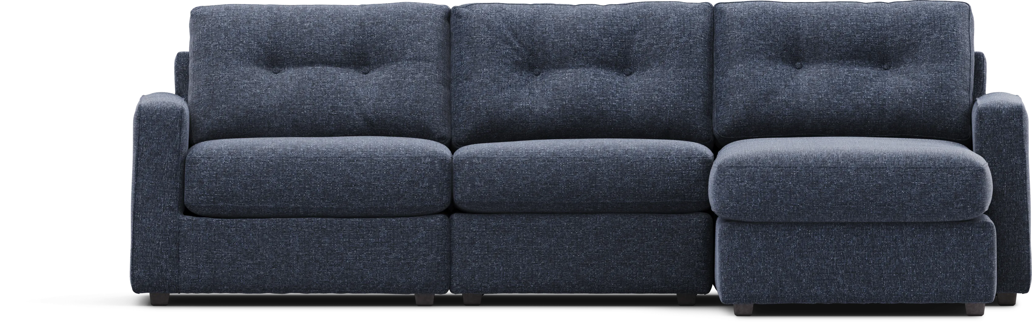 Dark Blue 3 Pc Power Reclining ModularOne - Thumbnail - Image 3