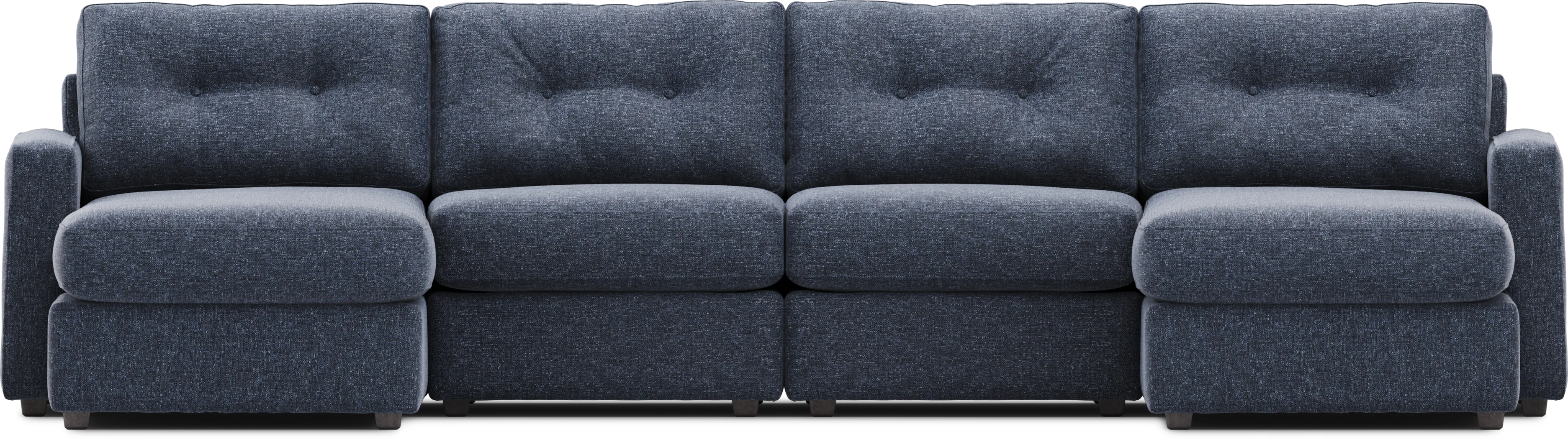 Dark Blue 4 Pc Power Reclining ModularOne - Thumbnail - Image 4