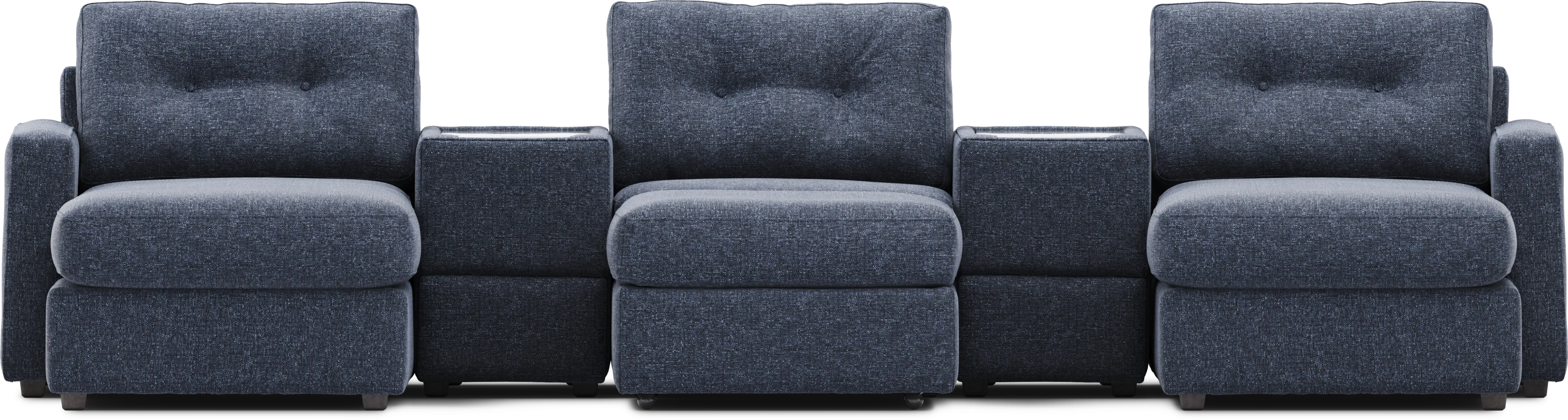 Dark Blue 6 Pc ModularOne with Media Consoles - Thumbnail - Image 3