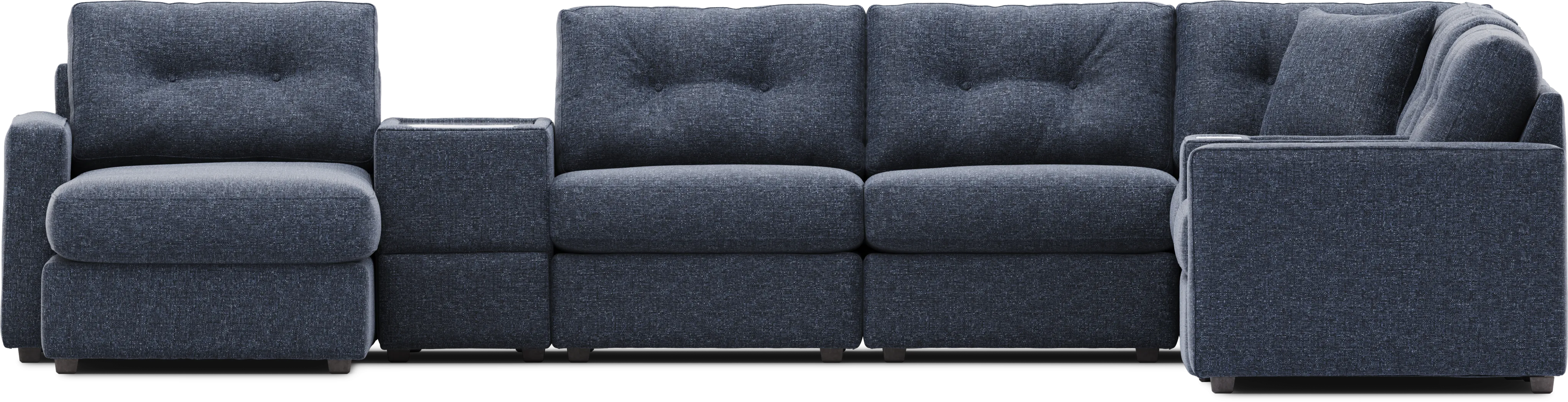 Dark Blue 8 Pc ModularOne with Media Consoles - Thumbnail - Image 3