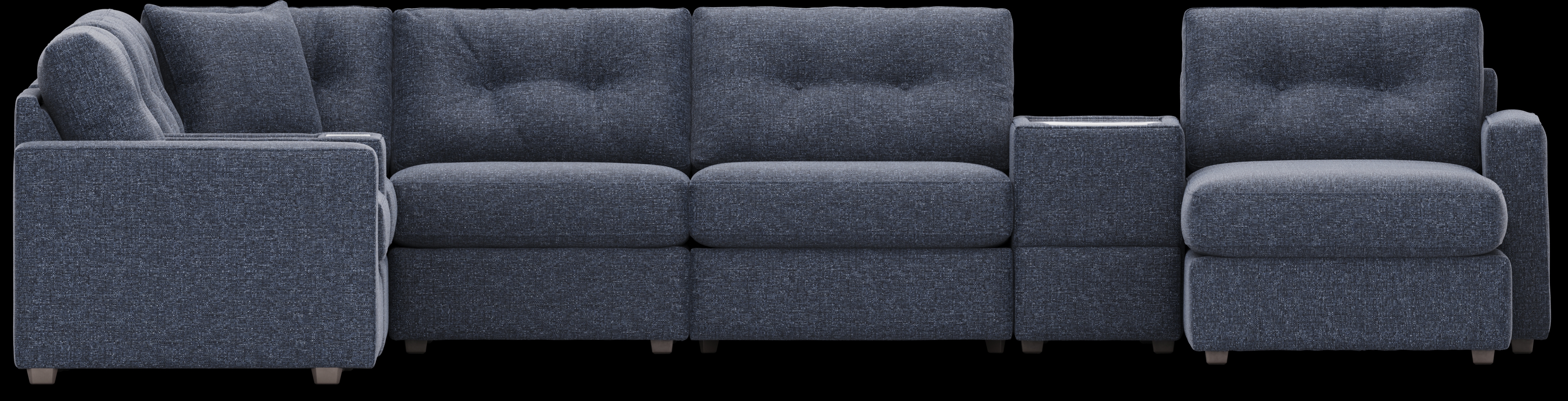 Dark Blue 8 Pc ModularOne with Media Consoles - Thumbnail - Image 2