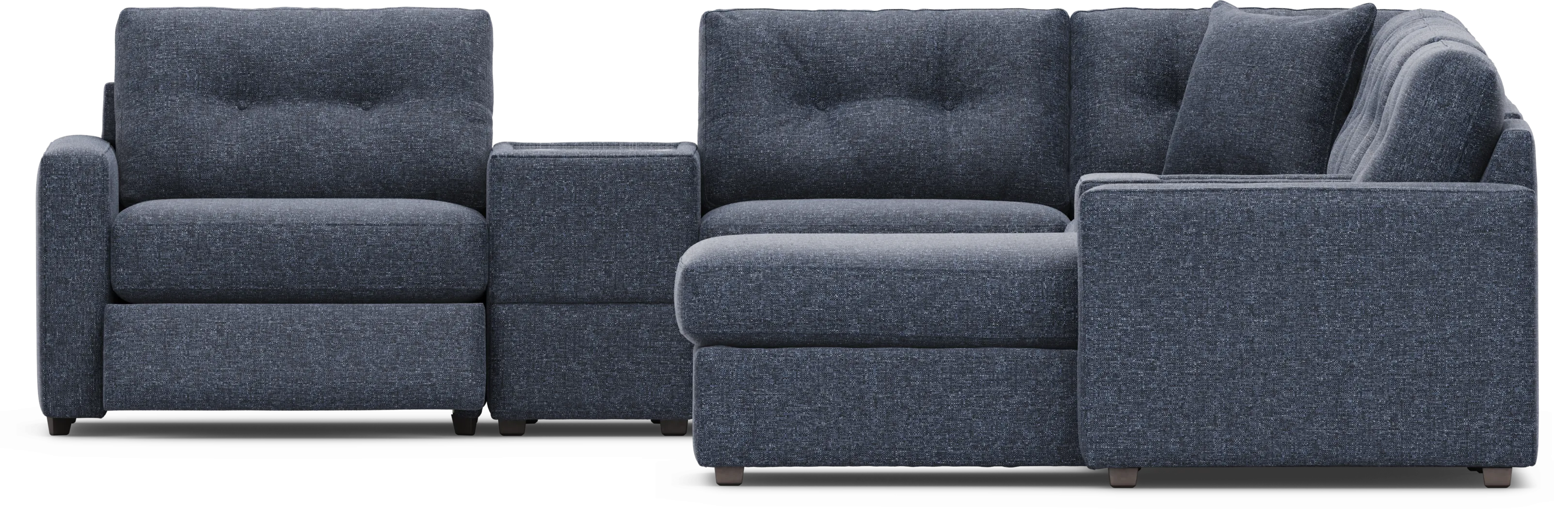 Dark Blue 8 Pc Power Reclining ModularOne - Thumbnail - Image 4