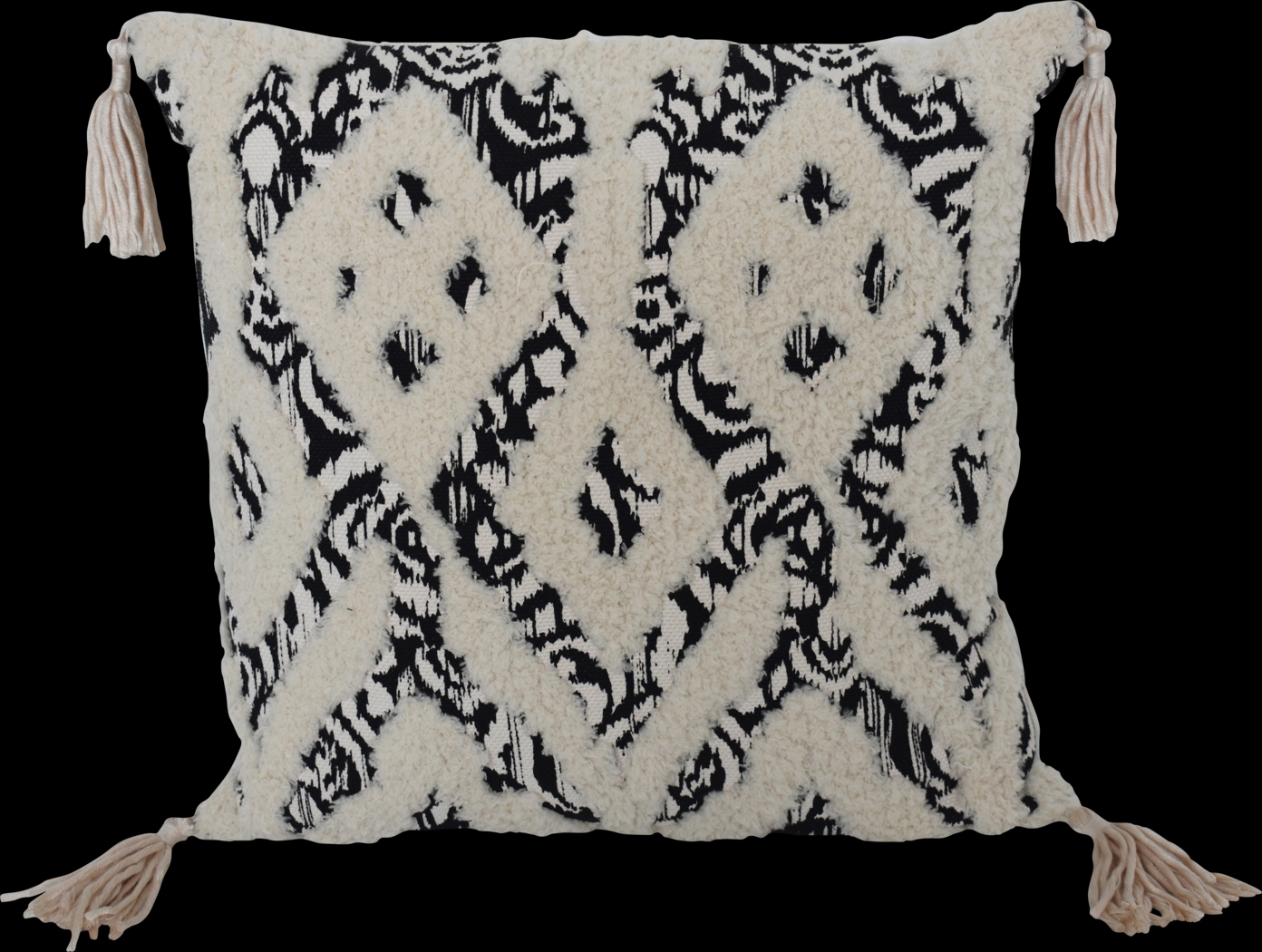 Darkwater Black Throw Pillow - Thumbnail - Image 1