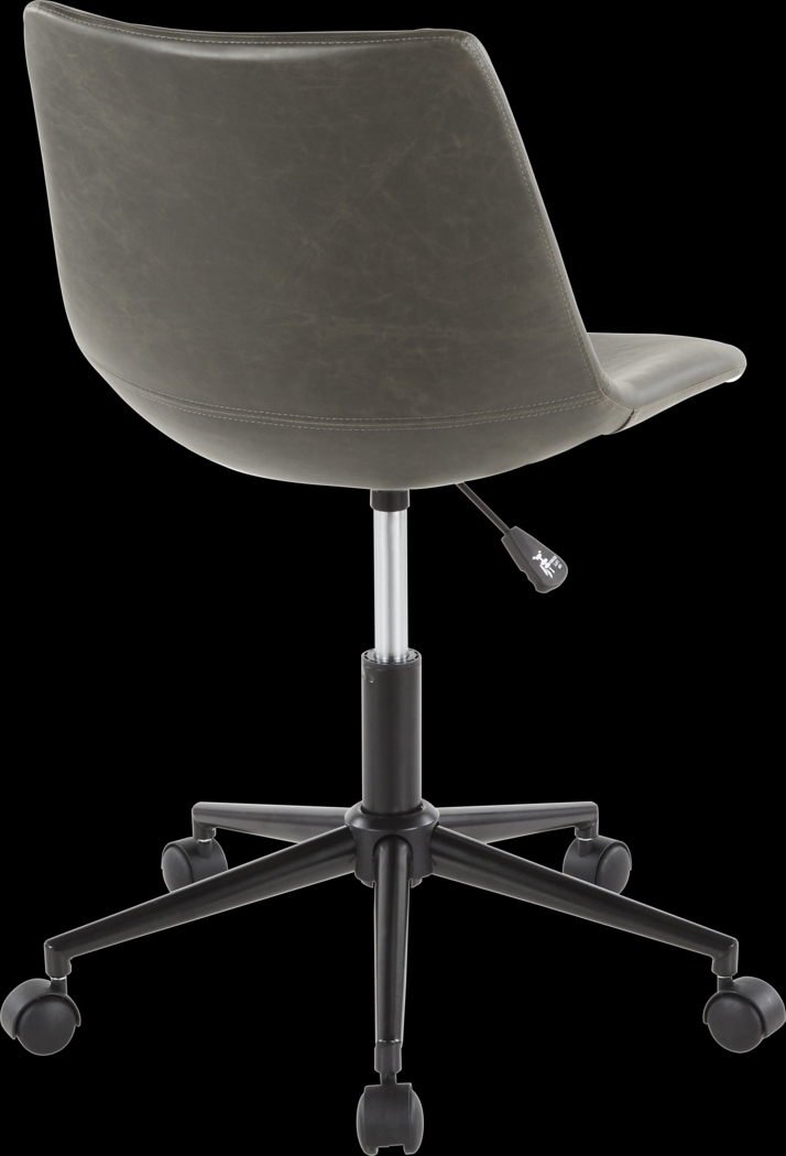 Darley Gray Desk Chair - Thumbnail - Image 2