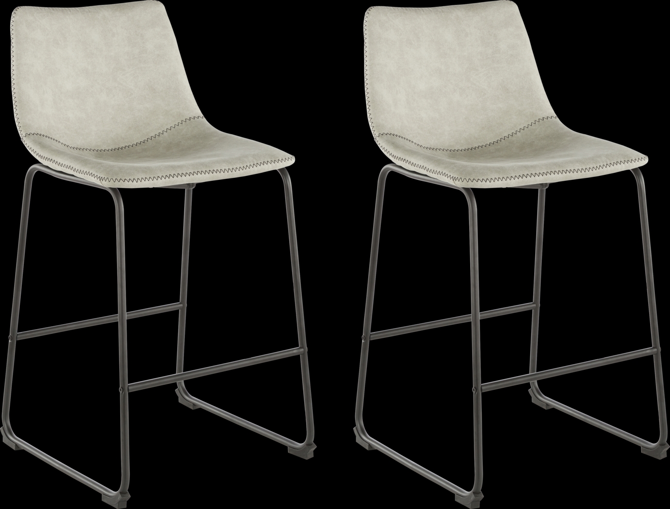 Darnell Gray Counter Height Stool, Set of 2 - Thumbnail - Image 1