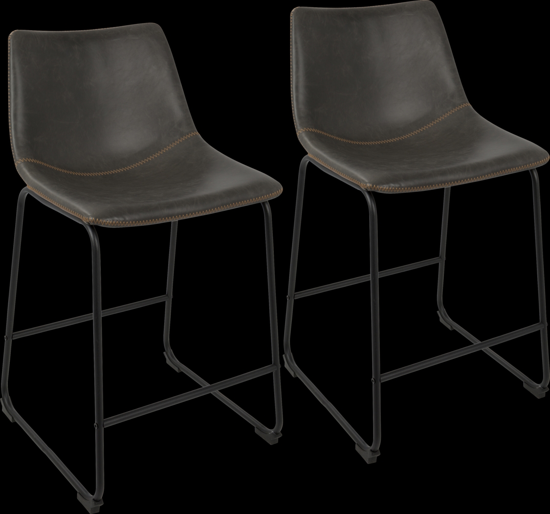Darnell Gray Counter Height Stool (Set of 2) - Thumbnail - Image 1