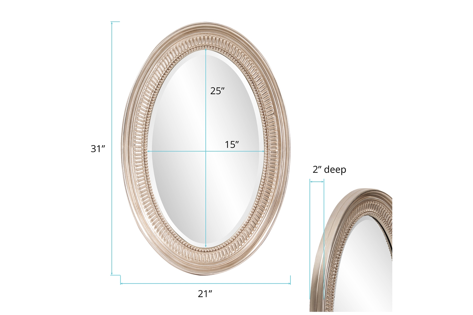 Daroll Gray Mirror - Thumbnail - Image 2