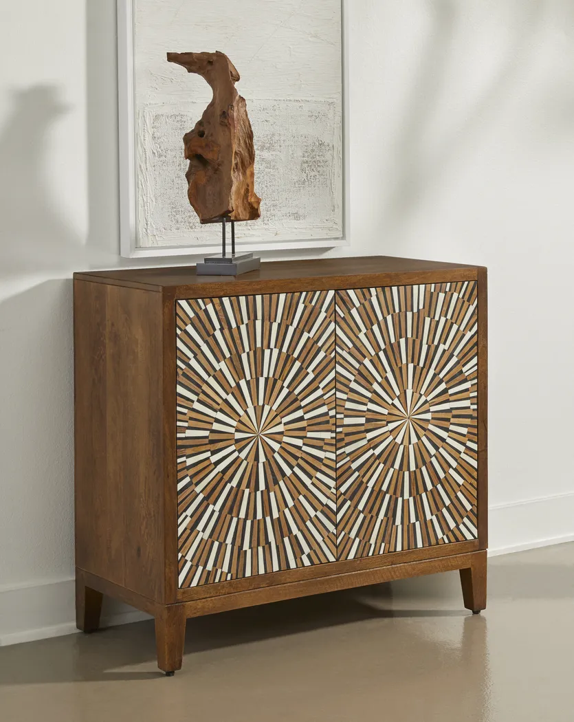 Darque Natural Accent Cabinet - Thumbnail - Image 2