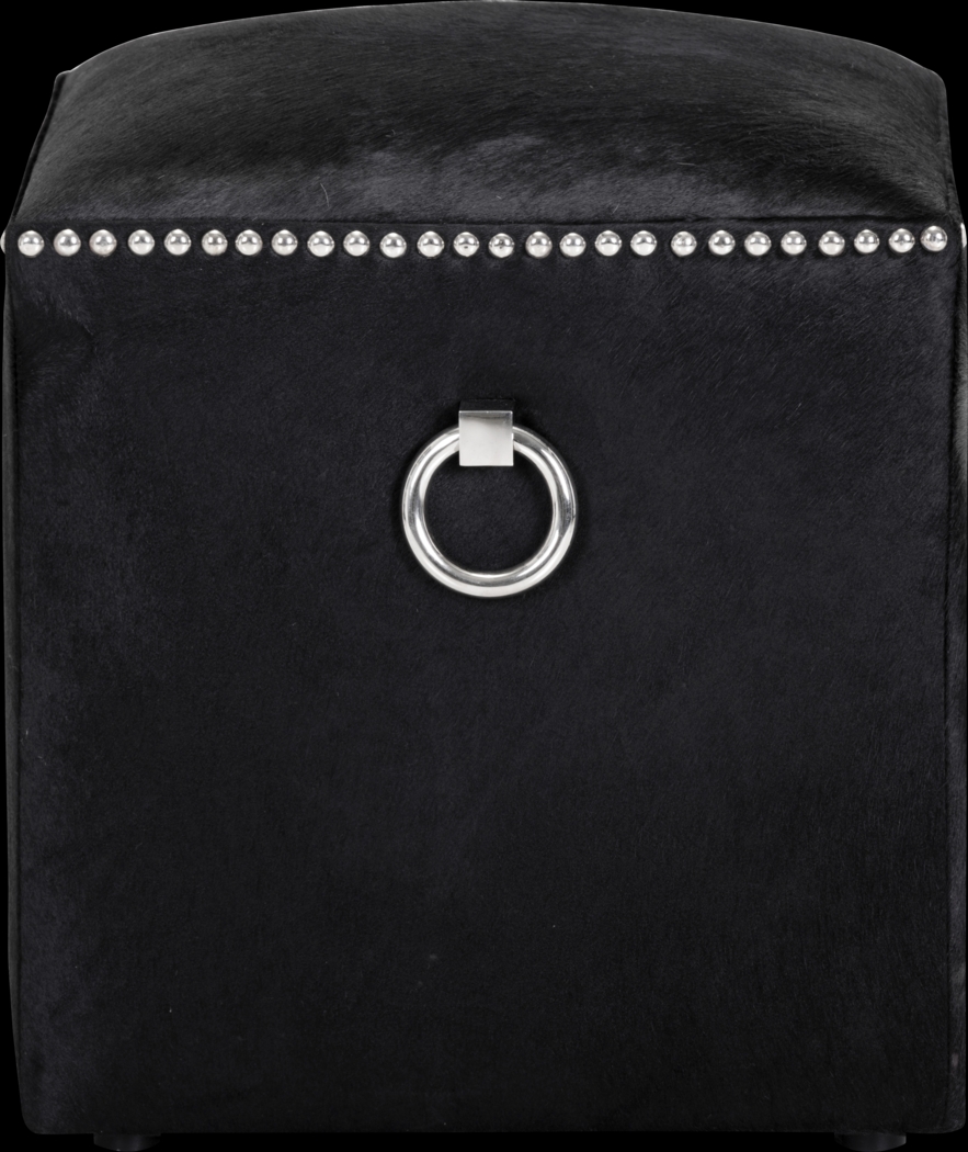 Darshan Black Ottoman - Thumbnail - Image 2