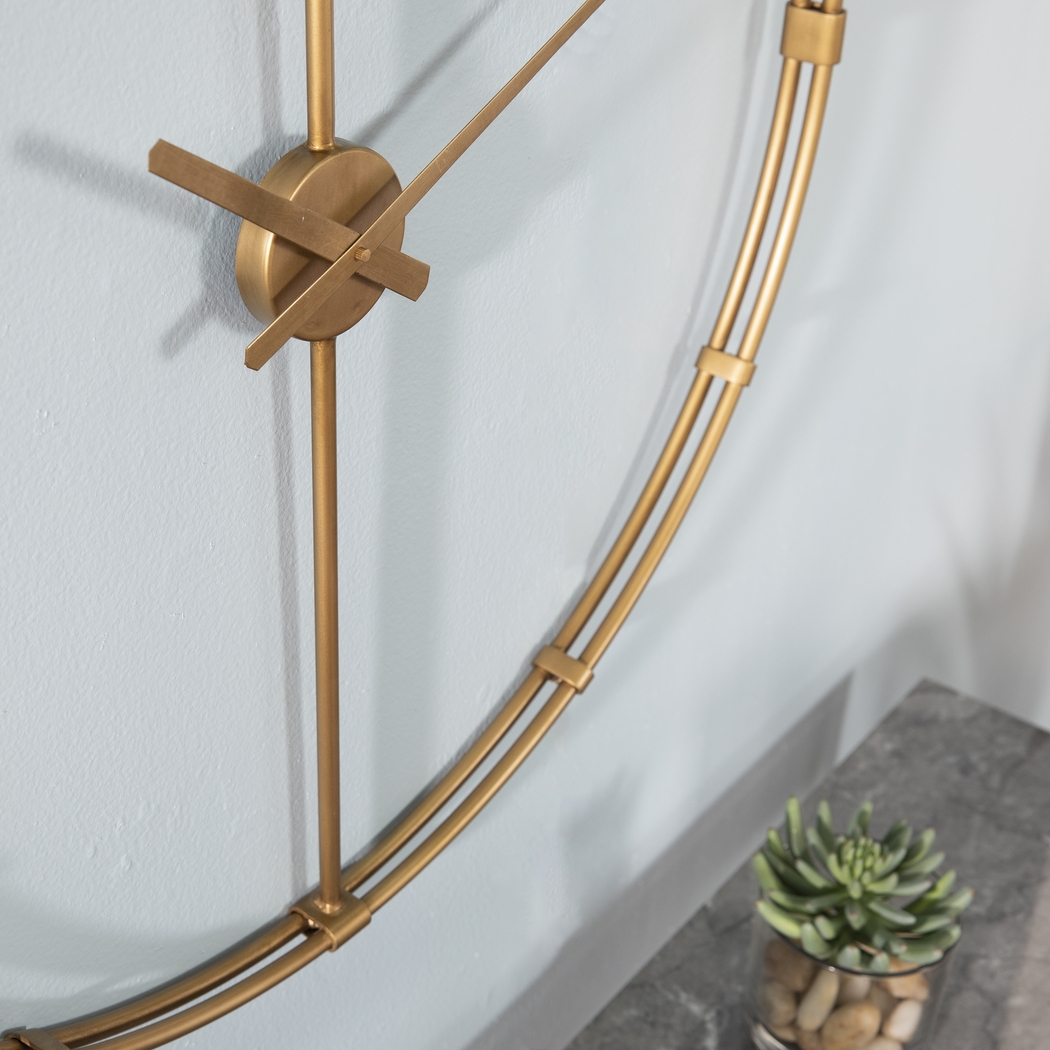 Dartcrest Gold Wall Clock - Thumbnail - Image 2