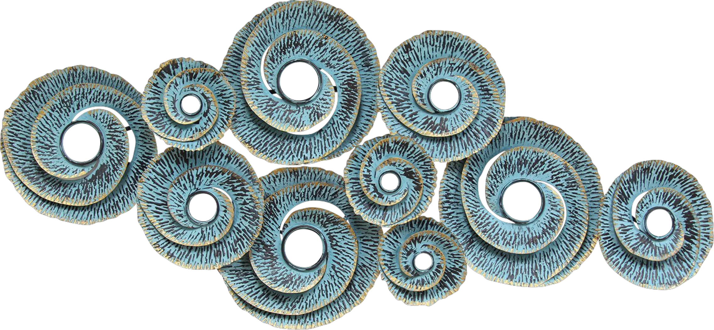 Darya Waves Blue Wall Decor - Thumbnail - Image 1