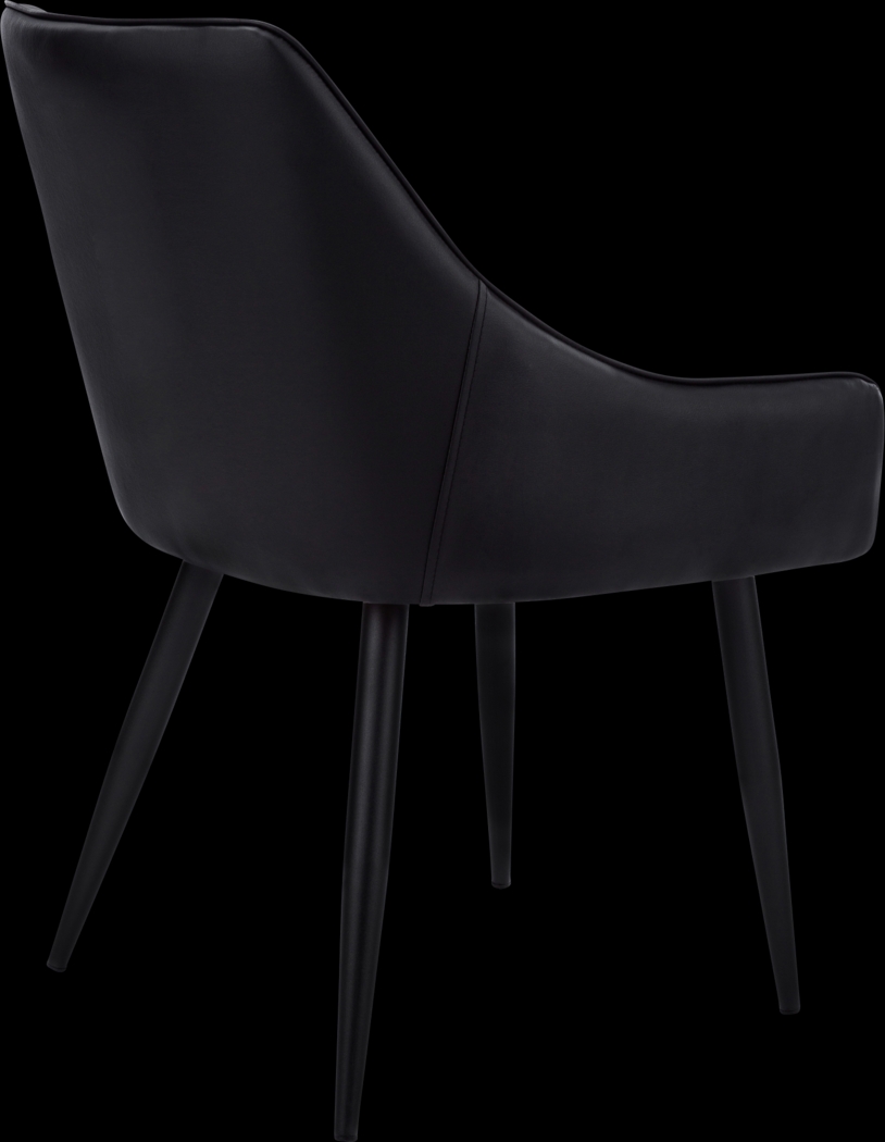Dashby Black Arm Chair - Thumbnail - Image 7
