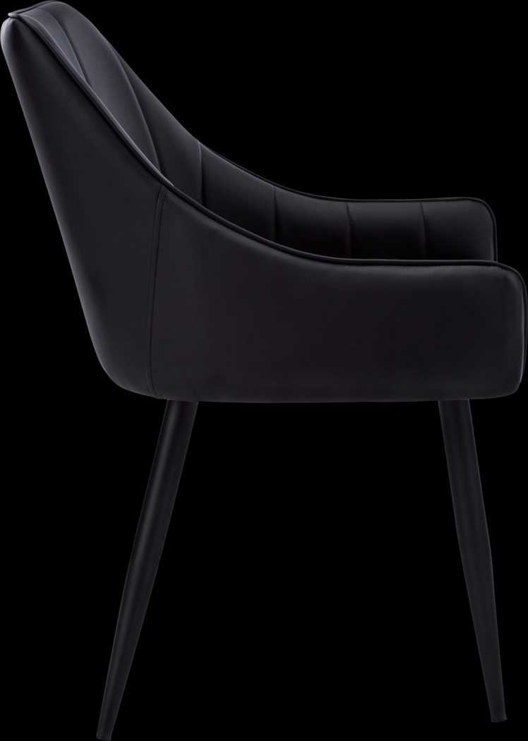 Dashby Black Arm Chair - Thumbnail - Image 8