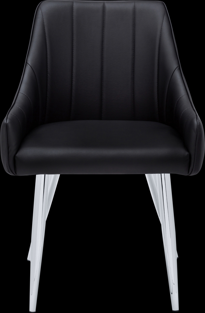 Dashby Black Chrome Arm Chair - Thumbnail - Image 6