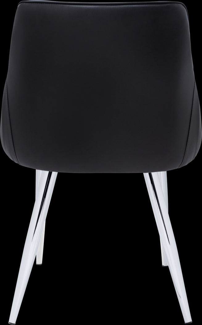 Dashby Black Chrome Arm Chair - Thumbnail - Image 9